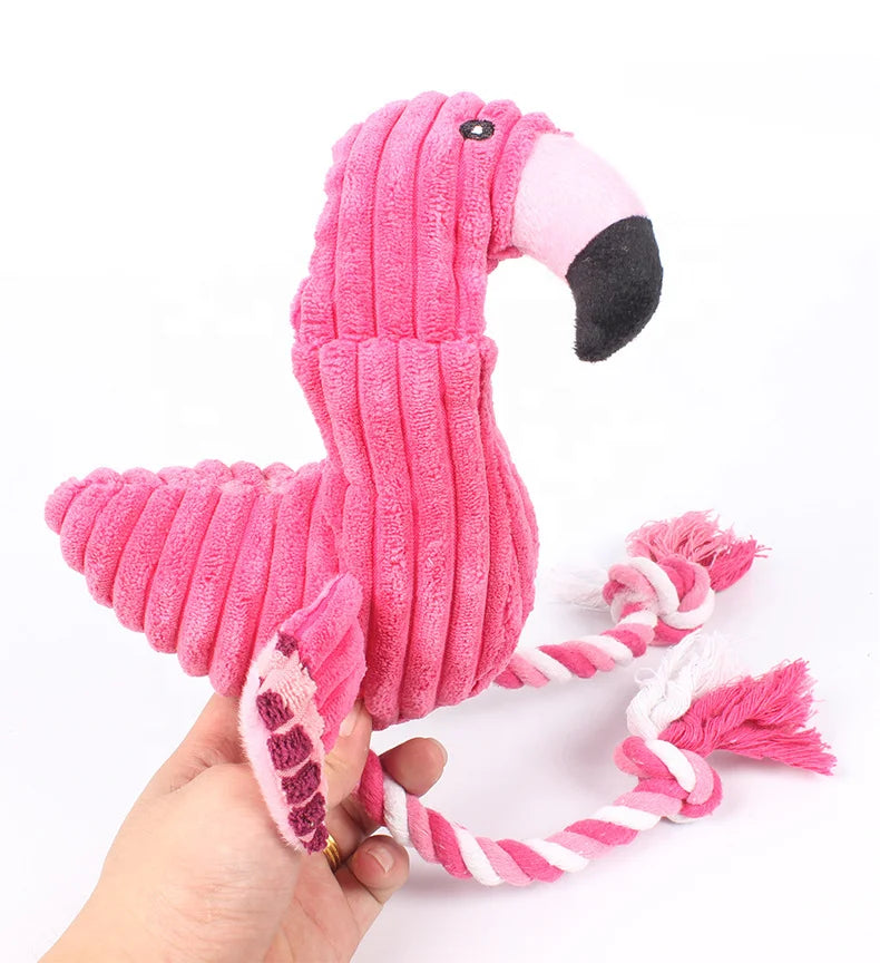 Flamingo Squeak & Chew Buddy